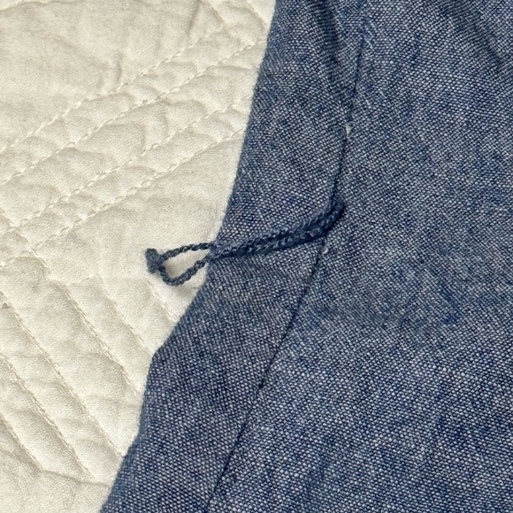 L.L. Bean Signature BBQ Casual Picnic Summer Denim Dress Size 2 - Picture 7 of 12